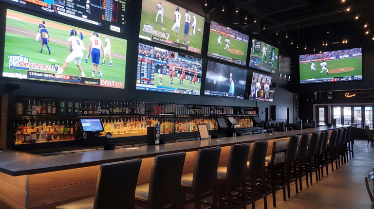 Mounted TV and entertainment wall setup