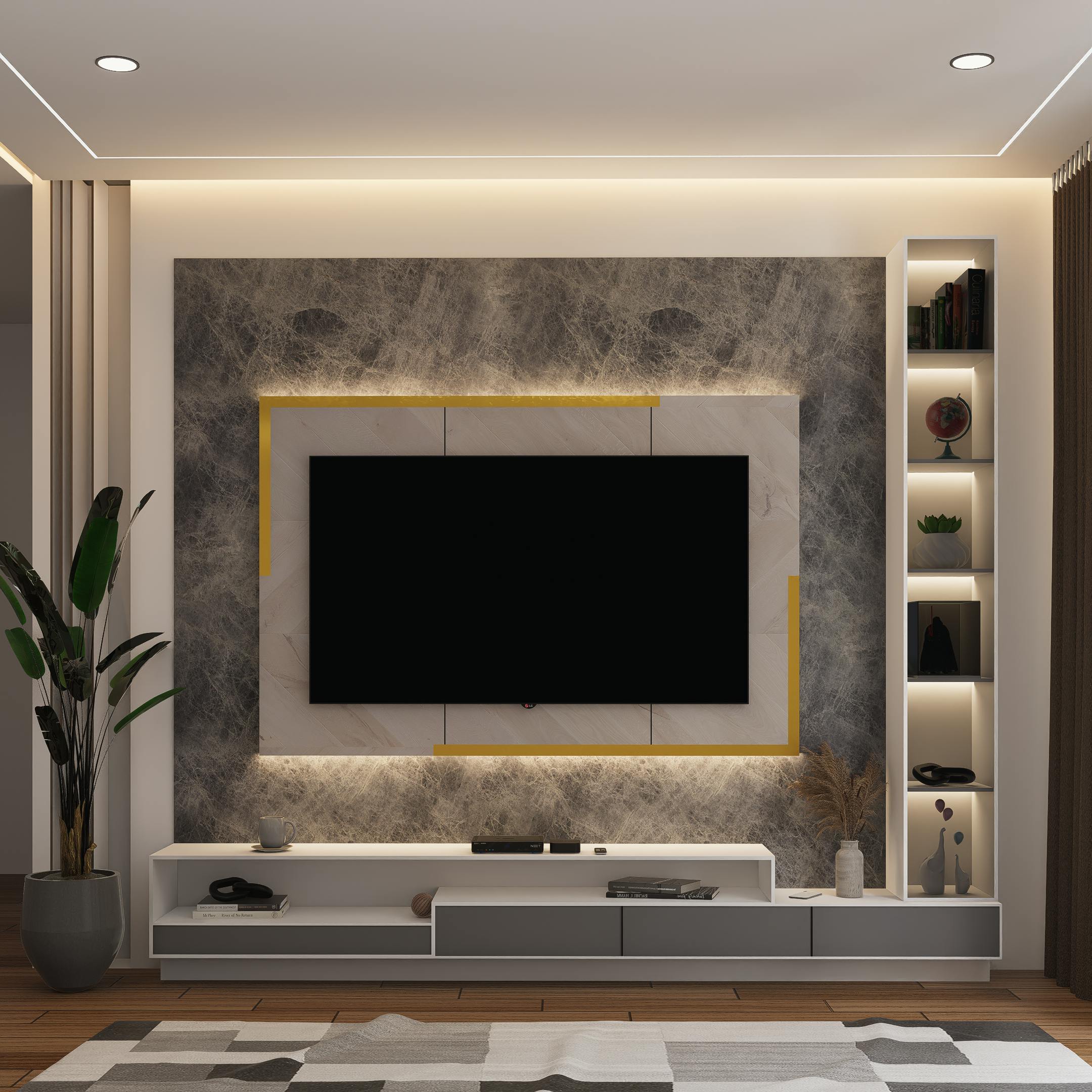 Custom TV Wall Unit Service in Ocala FL living room installation