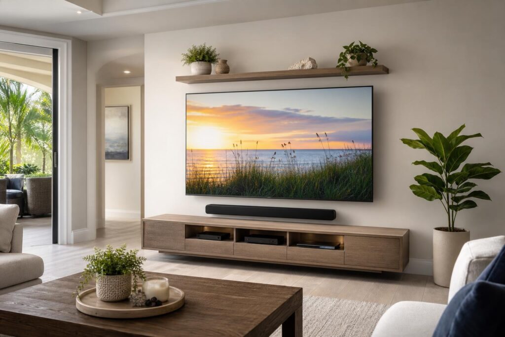 Will Your Entertainment Center Fit Under a Wall-Mounted TV? Plan the Wall as One System