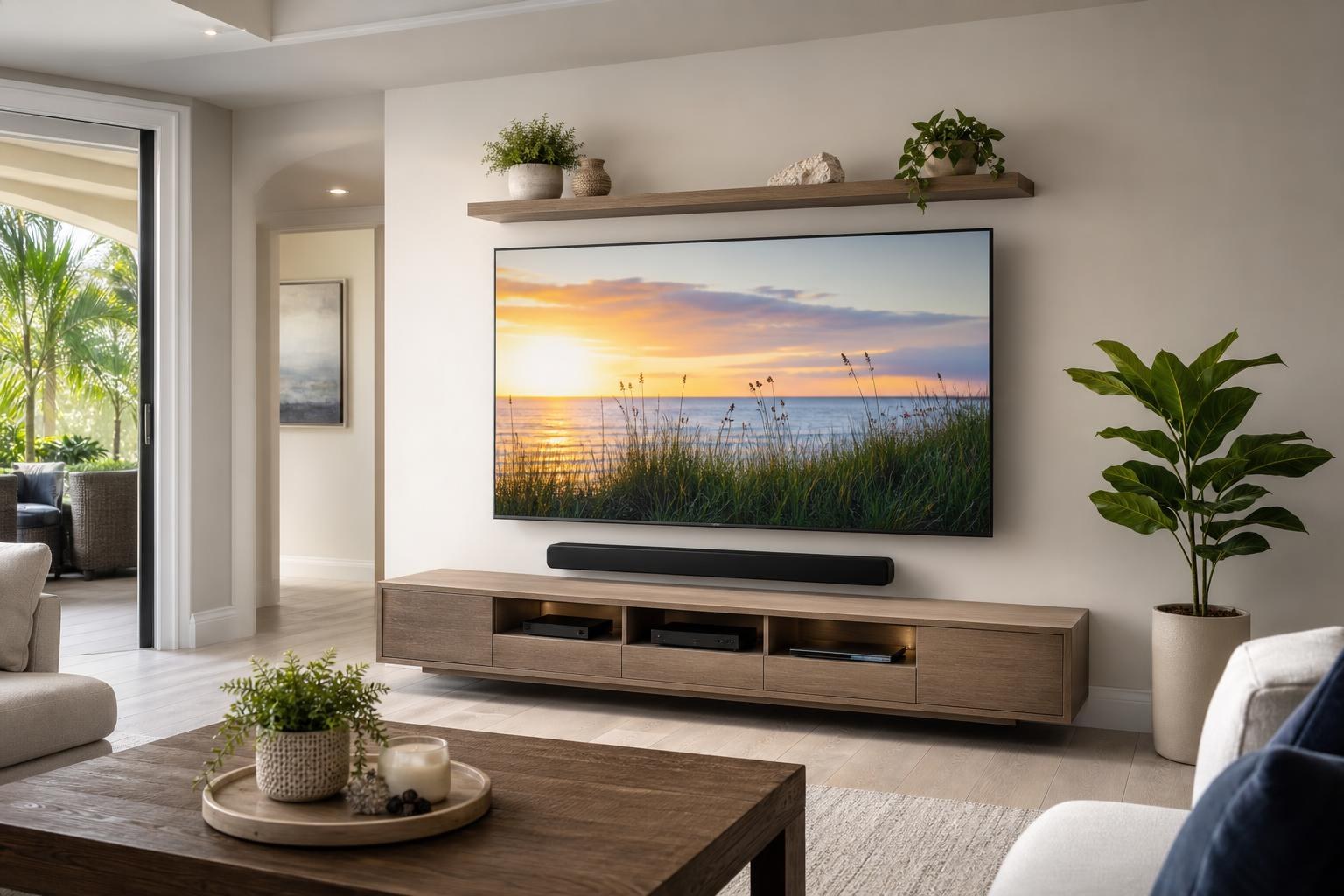 Will Your Entertainment Center Fit Under a Wall-Mounted TV? Plan the Wall as One System