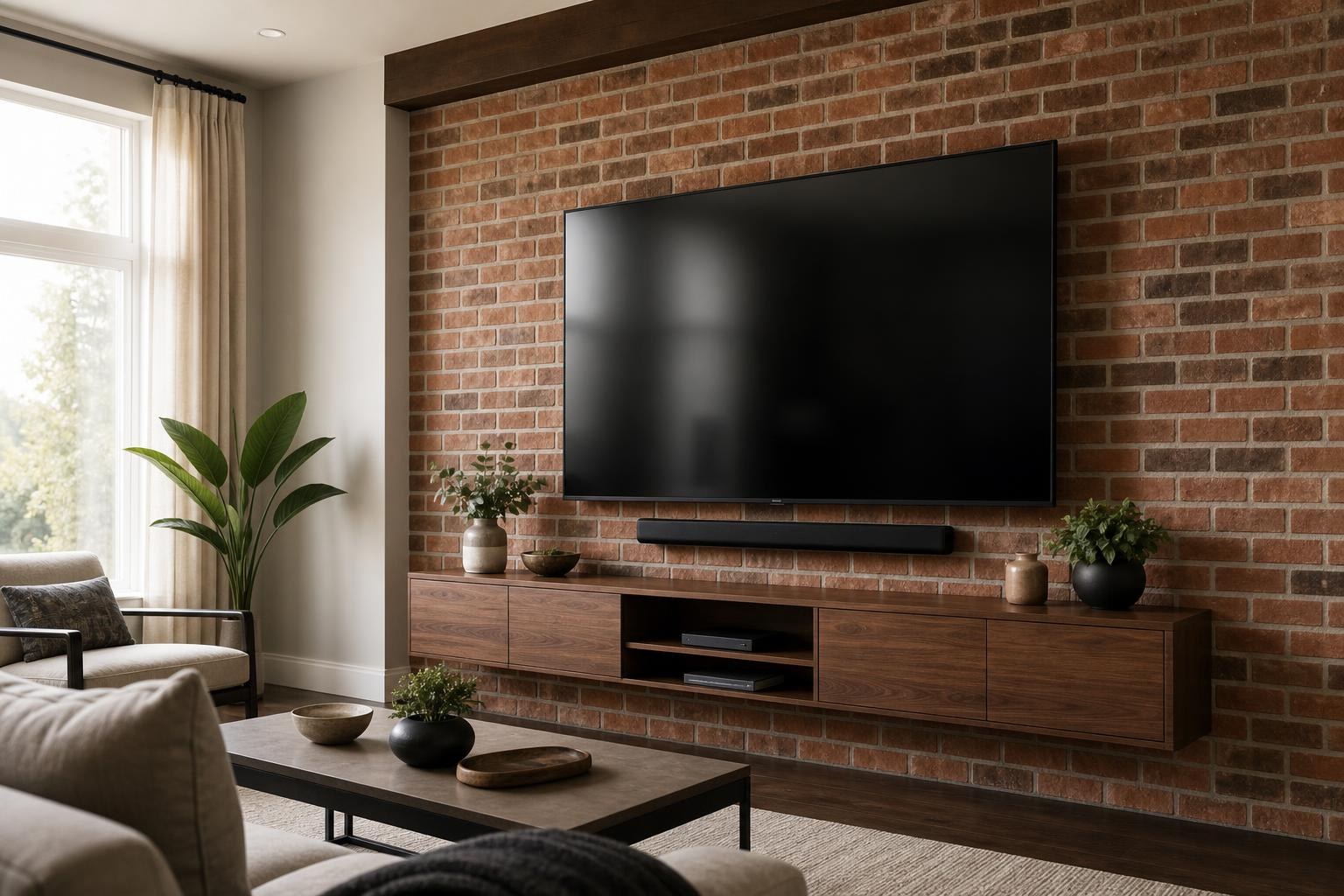 Mounting a TV on Brick vs. Drywall: What Homeowners Should Plan Differently